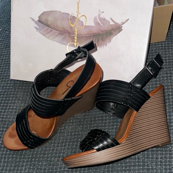 Jessica Simpson Black Wedges - Picture 13 of 13